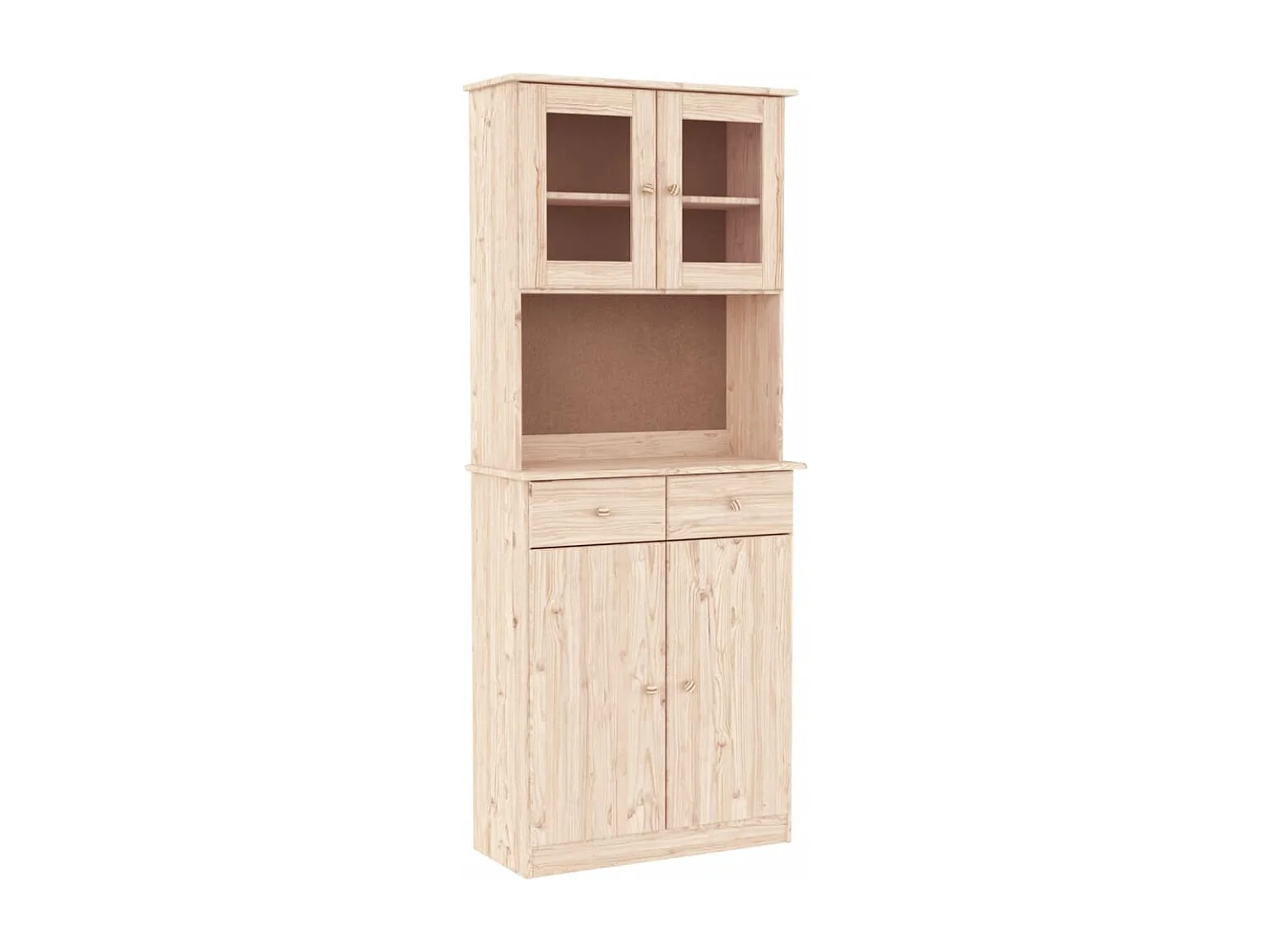 Hoge kast ALTA 77x35x188 cm massief grenenhout