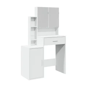 Kaptafel met kastje 80x35x132 cm wit Kaptafel met kastje 80x35x132 cm wit