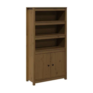 Hoge kast 80x35x154 cm massief grenenhout honingbruin Hoge kast 80x35x154 cm massief grenenhout honingbruin