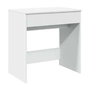 Kaptafel met spiegel 73×46,5×120 cm wit