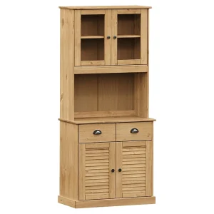 Hoge kast VIGO 78x40x175 cm massief grenenhout
