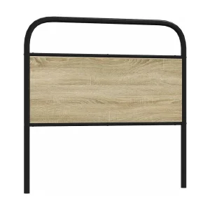 Vervangend hoofdbord 90 cm staal en bewerkt hout sonoma eikenkleurig Vervangend hoofdbord 90 cm staal en bewerkt hout sonoma eikenkleurig