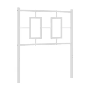 Vervangend hoofdbord 80 cm metaal wit