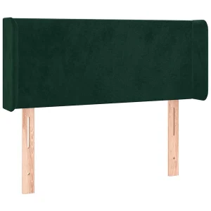 Hoofdbord met randen 93x16x78/88 cm fluweel donkergroen Hoofdbord met randen 93x16x78/88 cm fluweel donkergroen