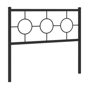 Vervangend hoofdbord 100 cm metaal zwart