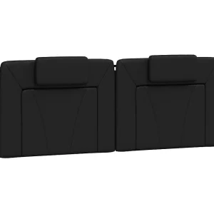 Hoofdbordkussen "Viana" 160 cm kunstleer zwart Hoofdbordkussen "Viana" 160 cm kunstleer zwart