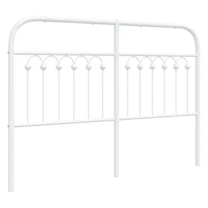 Vervangend hoofdbord 135 cm metaal wit Vervangend hoofdbord 135 cm metaal wit