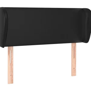 Hoofdbord met randen 83x23x78/88 cm kunstleer zwart Hoofdbord met randen 83x23x78/88 cm kunstleer zwart