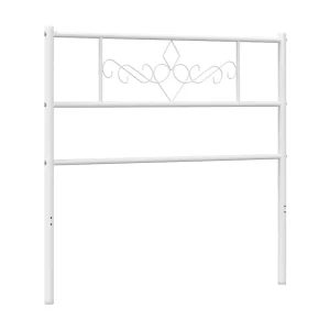 Vervangend hoofdbord 100 cm metaal wit