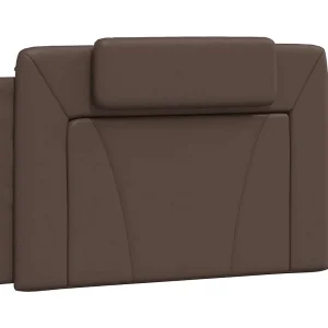 Hoofdbordkussen "Viana" 100 cm kunstleer bruin Hoofdbordkussen "Viana" 100 cm kunstleer bruin