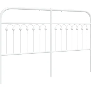 Vervangend hoofdbord 150 cm metaal wit Vervangend hoofdbord 150 cm metaal wit