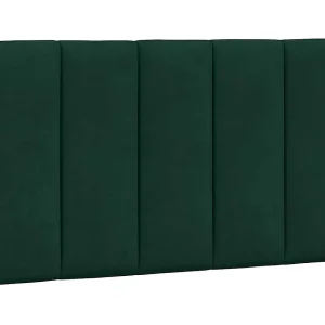 Hoofdbordkussen "Hanko" 80 cm fluweel donkergroen Hoofdbordkussen "Hanko" 80 cm fluweel donkergroen