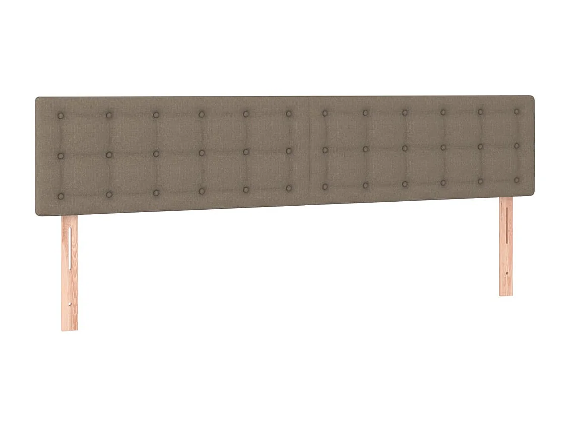 Hoofdborden 160x5x78/88 cm stof taupe