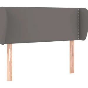 Hoofdbord met randen 83x23x78/88 cm kunstleer grijs Hoofdbord met randen 83x23x78/88 cm kunstleer grijs