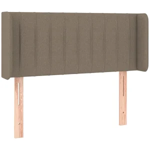 Hoofdbord met randen 83x16x78/88 cm stof taupe Hoofdbord met randen 83x16x78/88 cm stof taupe