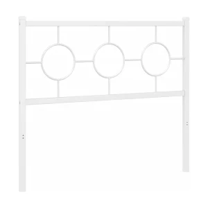 Vervangend hoofdbord 100 cm metaal wit