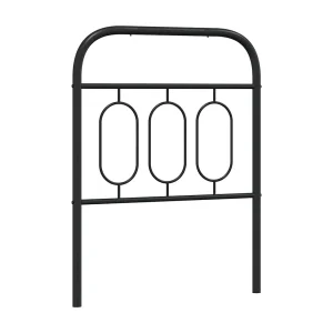 Vervangend hoofdbord 75 cm metaal zwart