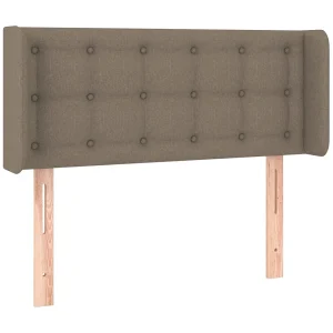Hoofdbord met randen 83x16x78/88 cm stof taupe Hoofdbord met randen 83x16x78/88 cm stof taupe