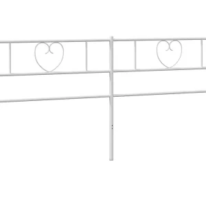 Vervangend hoofdbord 200 cm metaal wit Vervangend hoofdbord 200 cm metaal wit