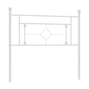 Vervangend hoofdbord 107 cm metaal wit Vervangend hoofdbord 107 cm metaal wit