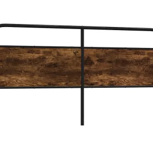 Vervangend hoofdbord 190 cm staal en bewerkt hout gerookt eikenkleurig Vervangend hoofdbord 190 cm staal en bewerkt hout gerookt eikenkleurig