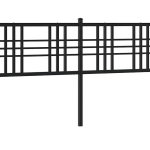 Vervangend hoofdbord 160 cm metaal zwart Vervangend hoofdbord 160 cm metaal zwart