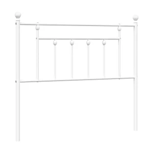 Vervangend hoofdbord 107 cm metaal wit Vervangend hoofdbord 107 cm metaal wit