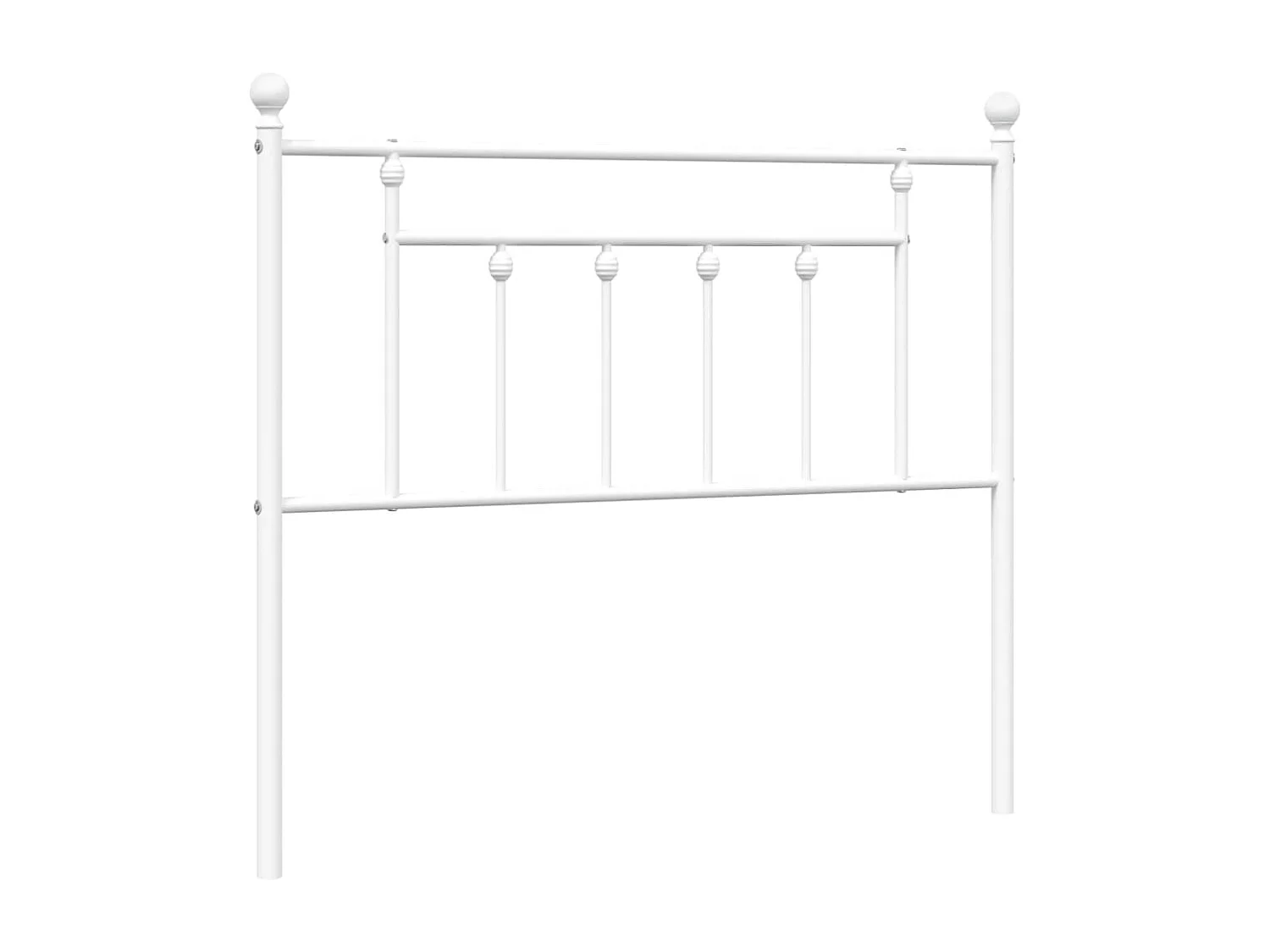 Vervangend hoofdbord 107 cm metaal wit