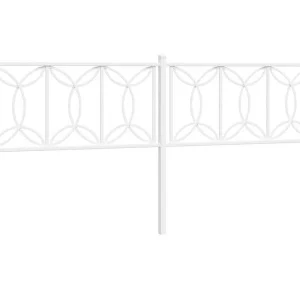 Vervangend hoofdbord 200 cm metaal wit Vervangend hoofdbord 200 cm metaal wit