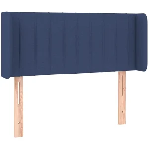 Hoofdbord met randen 83x16x78/88 cm stof blauw Hoofdbord met randen 83x16x78/88 cm stof blauw