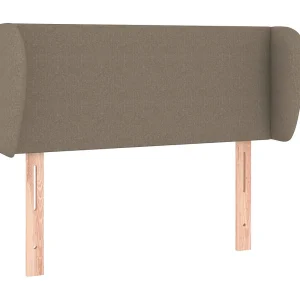 Hoofdbord met randen 93x23x78/88 cm stof taupe Hoofdbord met randen 93x23x78/88 cm stof taupe
