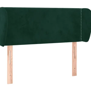 Hoofdbord met randen 83x23x78/88 cm fluweel donkergroen Hoofdbord met randen 83x23x78/88 cm fluweel donkergroen