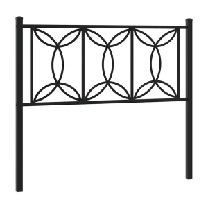 Vervangend hoofdbord 107 cm metaal zwart Vervangend hoofdbord 107 cm metaal zwart