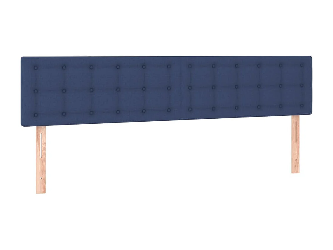 Hoofdborden 160x5x78/88 cm stof blauw