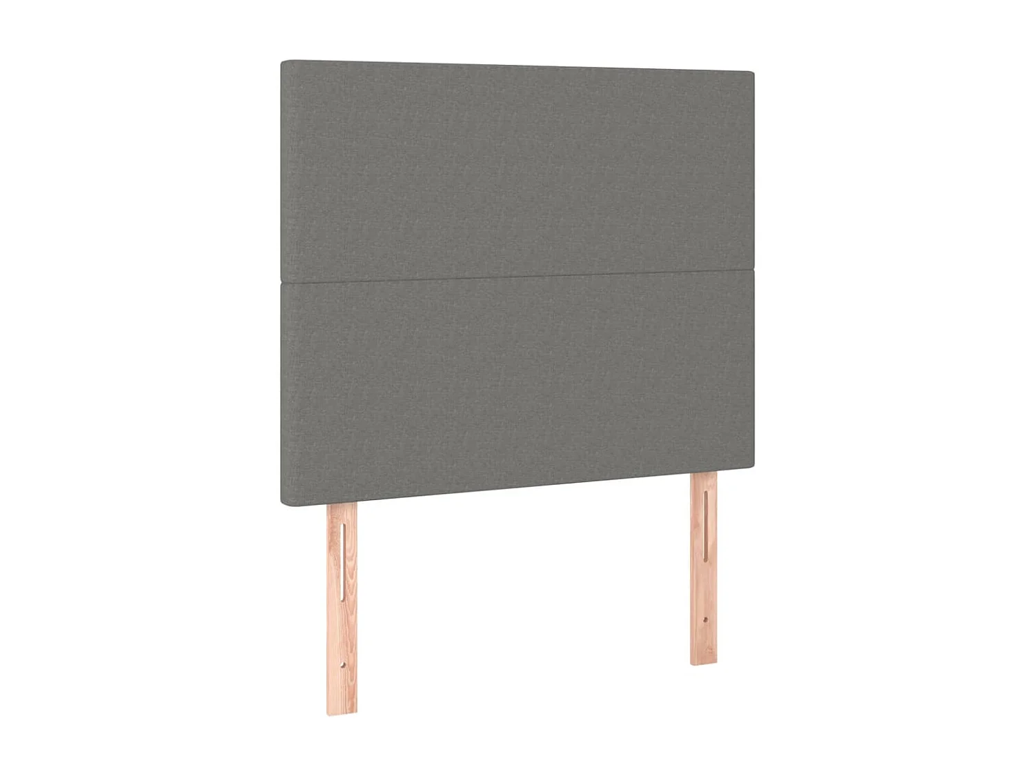 Hoofdbord donkergrijs 80x5x118/128 cm Stof