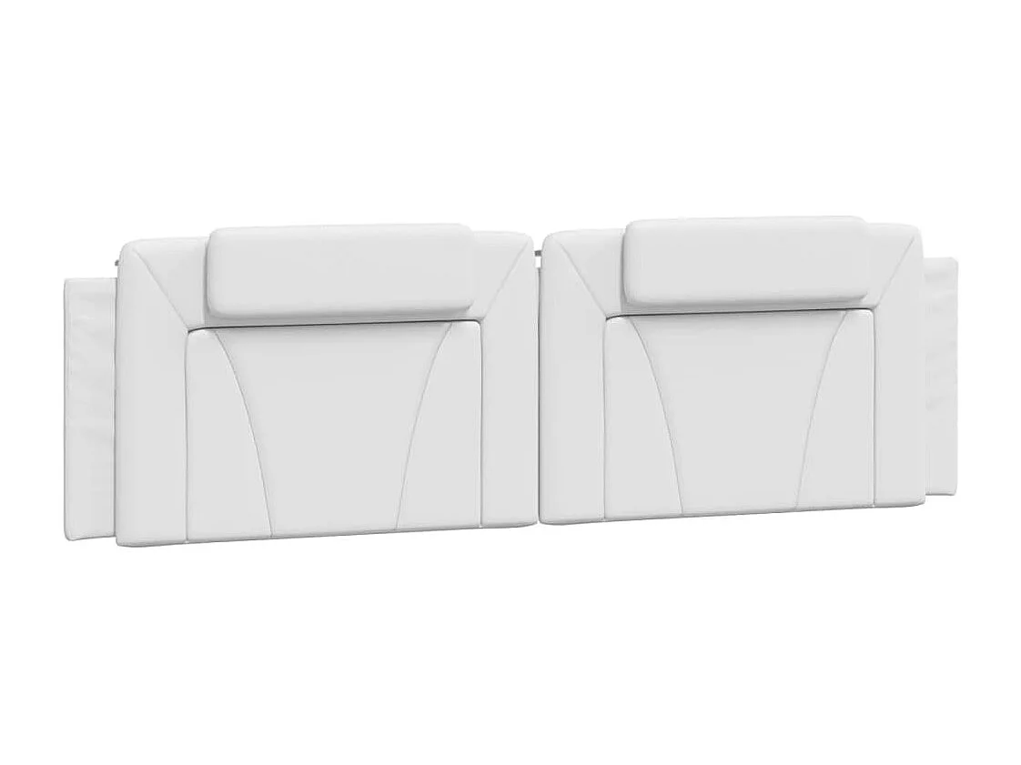 Hoofdbordkussen "Viana" 180 cm kunstleer wit