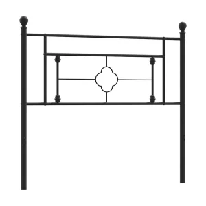 Vervangend hoofdbord 107 cm metaal zwart Vervangend hoofdbord 107 cm metaal zwart
