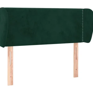 Hoofdbord met randen 103x23x78/88 cm fluweel donkergroen Hoofdbord met randen 103x23x78/88 cm fluweel donkergroen