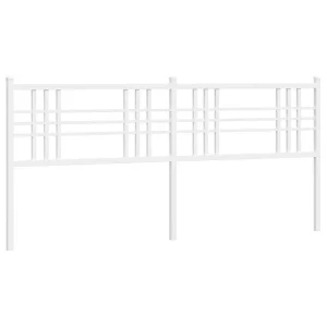 Vervangend hoofdbord 180 cm metaal wit