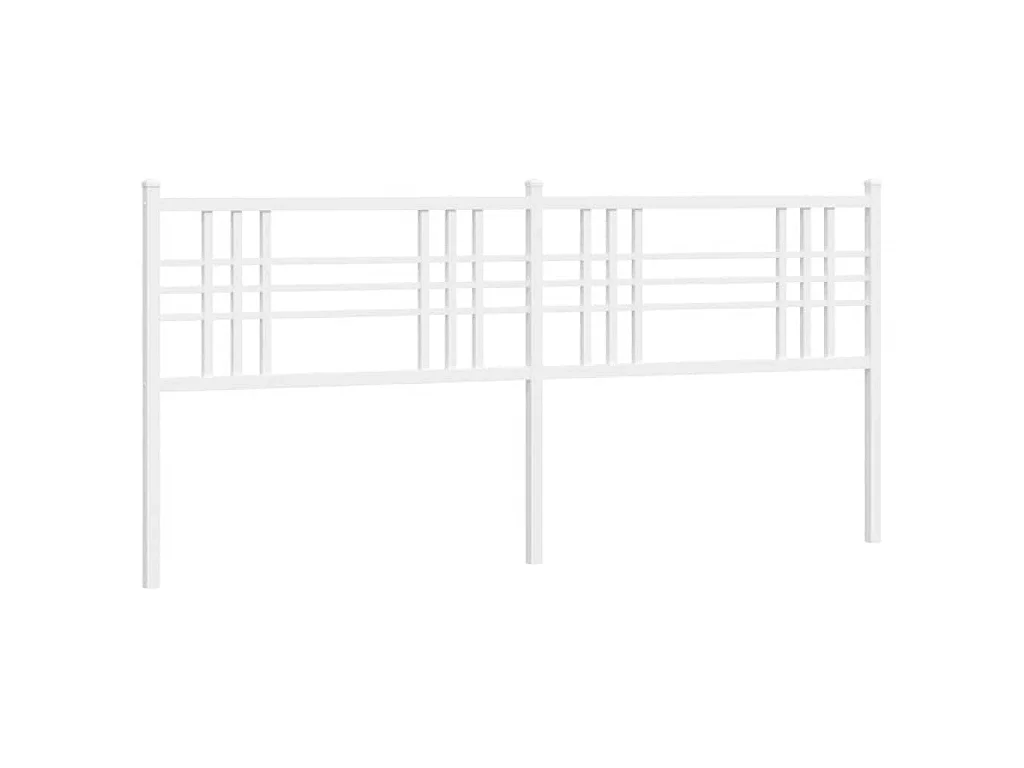 Vervangend hoofdbord 180 cm metaal wit