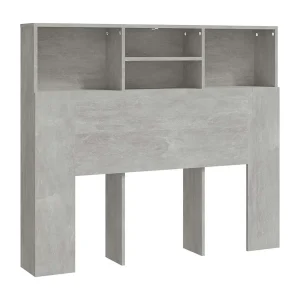 Hoofdbordkast 120x19x103,5 cm betongrijs