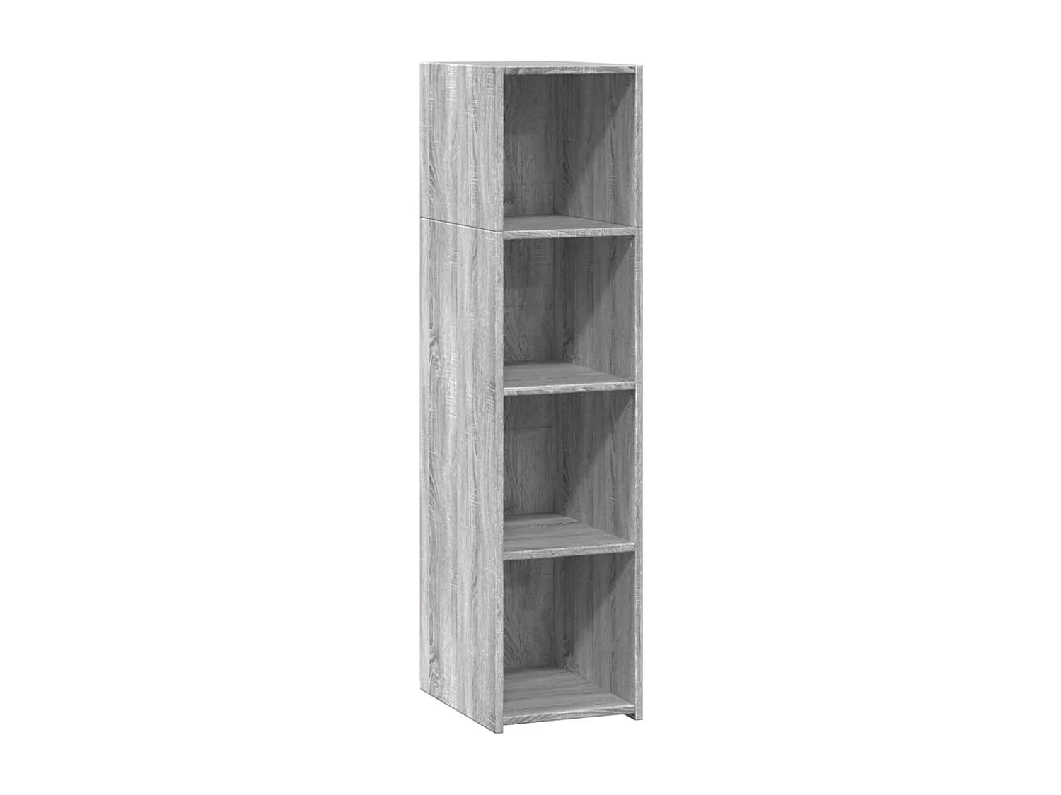 Hoge kast 30x41x124 cm bewerkt hout grijs sonoma eikenkleurig