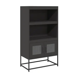 Hoge kast 68x39x123 cm staal zwart Hoge kast 68x39x123 cm staal zwart
