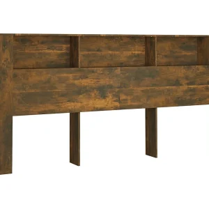 Hoofdbordkast 220×18,5×104,5 cm gerookt eikenkleurig