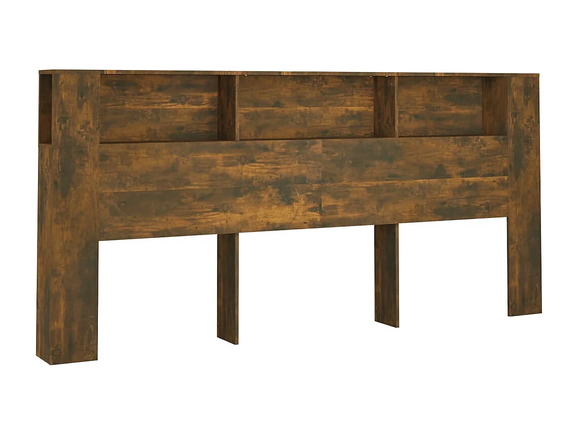 Hoofdbordkast 220x18,5x104,5 cm gerookt eikenkleurig