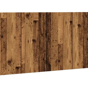 Hoofdeinde 160×1,5×80 cm bewerkt hout oud houtkleurig Hoofdeinde 160×1,5×80 cm bewerkt hout oud houtkleurig