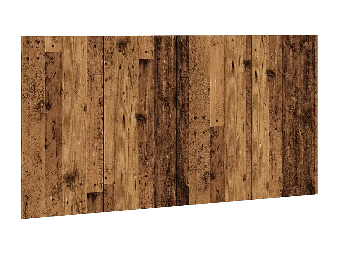 Hoofdeinde 160x1,5x80 cm bewerkt hout oud houtkleurig