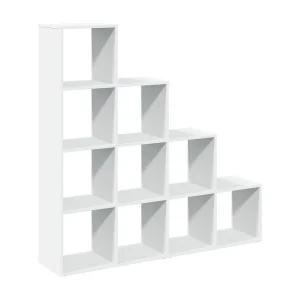 Kamerscherm / boekenkast 4-laags 131,5x29x131,5 cm hout wit Kamerscherm / boekenkast 4-laags 131,5x29x131,5 cm hout wit