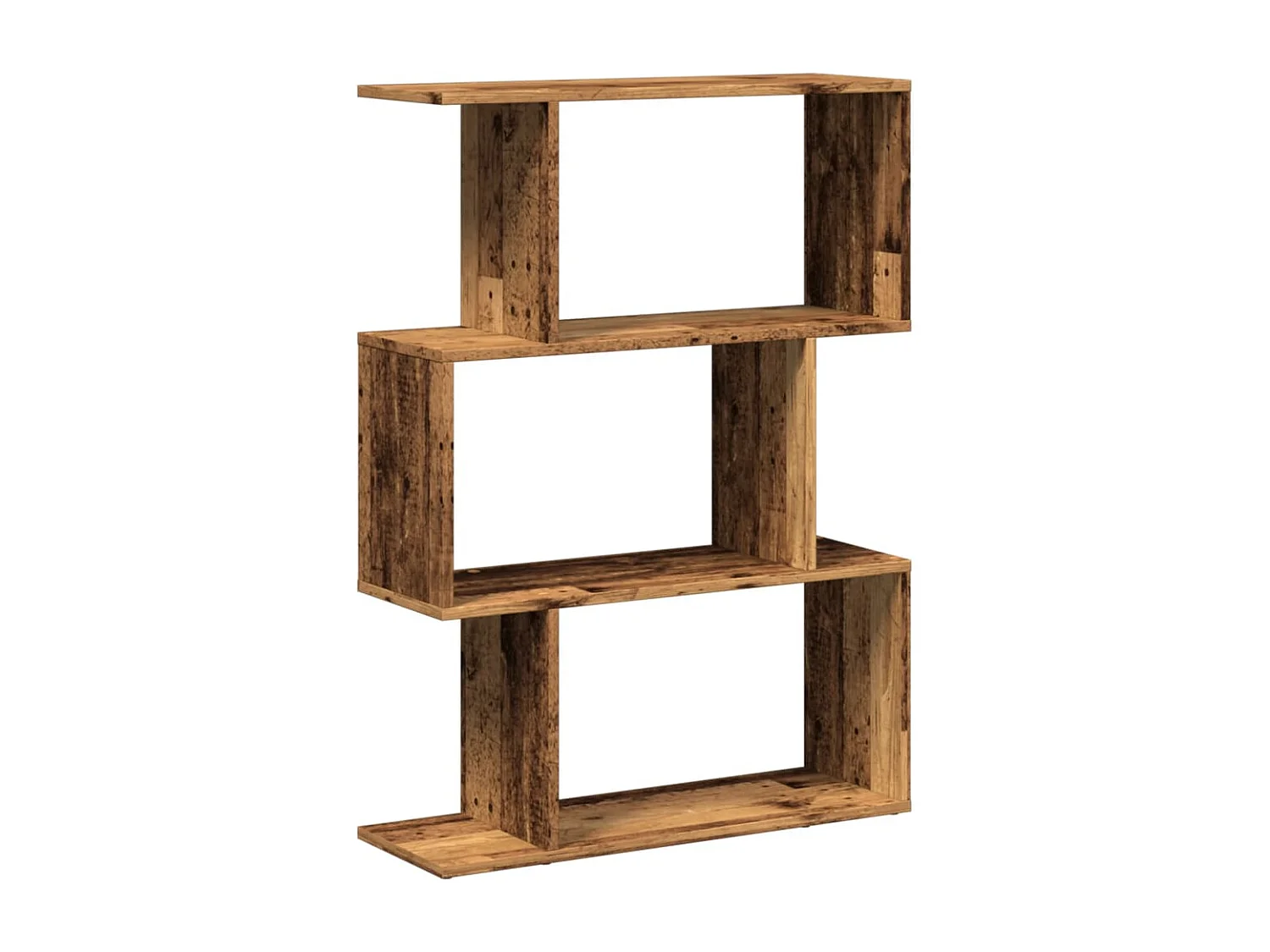 Kamerscherm / boekenkast 3-laags 70x24x97 cm hout oud hout