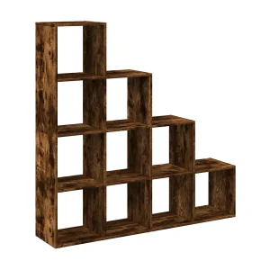 Kamerscherm / boekenkast 131,5x29x131,5 cm hout gerookt eiken Kamerscherm / boekenkast 131,5x29x131,5 cm hout gerookt eiken